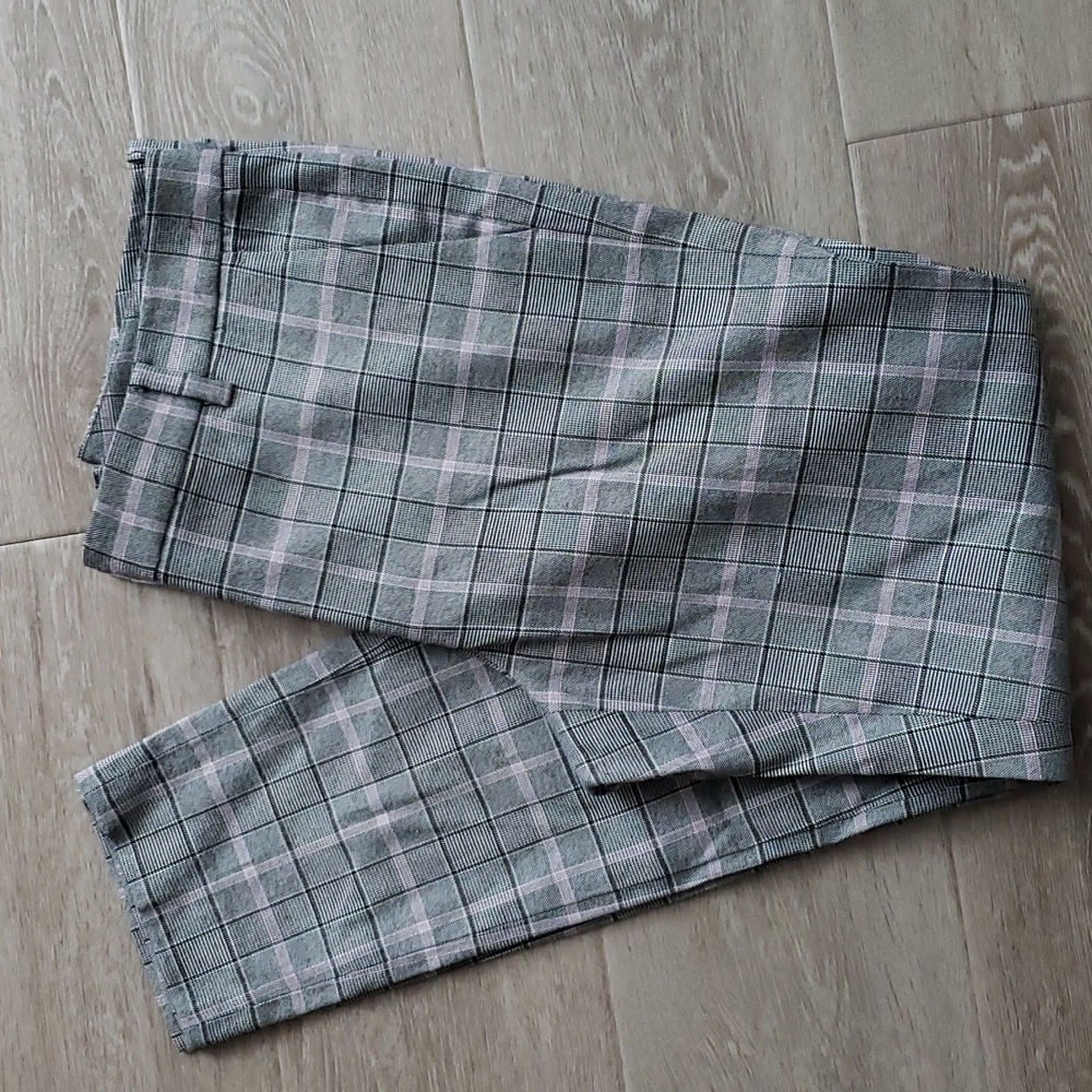Plaid pants Donna Karan NY